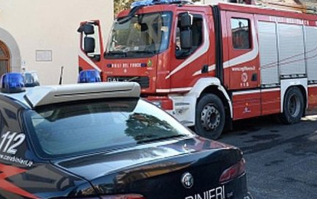 Incendio Caggiano, denunciato piromane: in macchina aveva taniche di carburanti