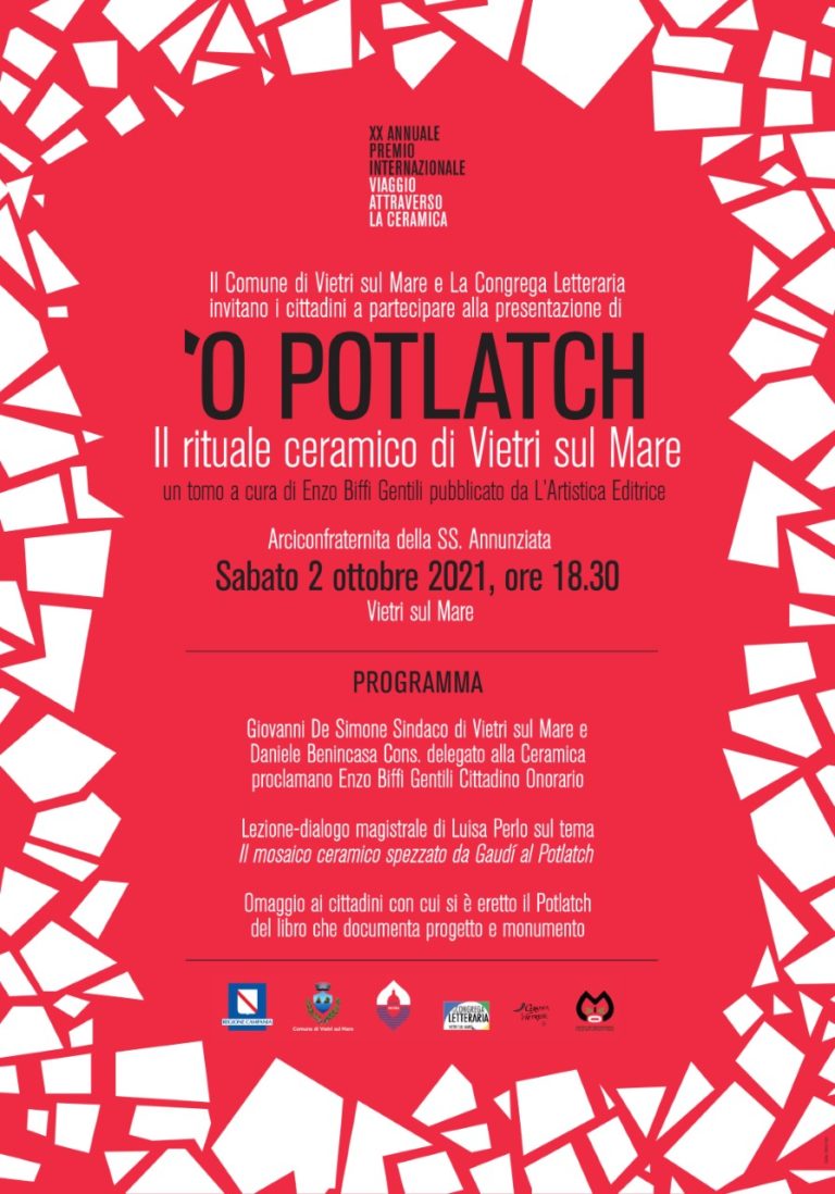 Vietri sul Mare, sabato si presenta il libro “‘O Potlatch” con Enzo Biffi Gentili