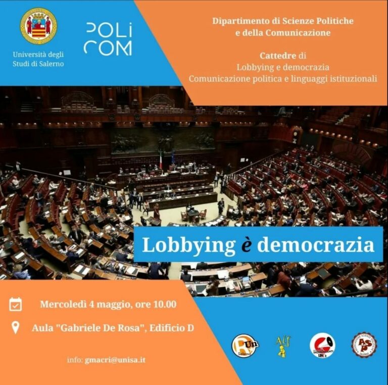 “Lobbying è democrazia”, l’azione delle lobby nel quadro politico
