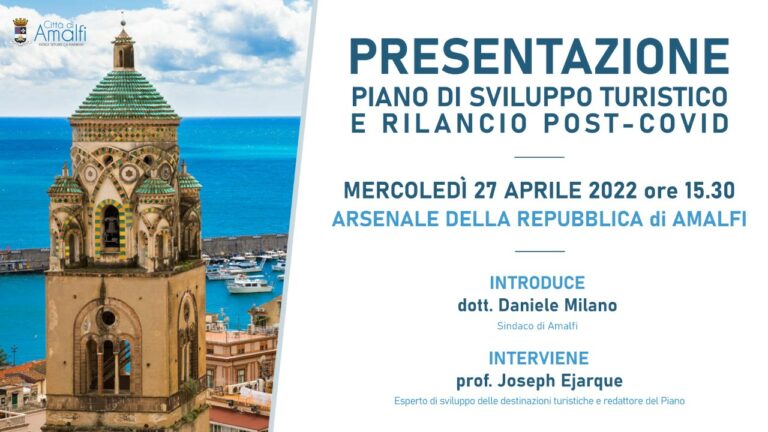 Amalfi si prepara per la ripartenza: ecco il Piano di Sviluppo e rilancio turistico post- Covid
