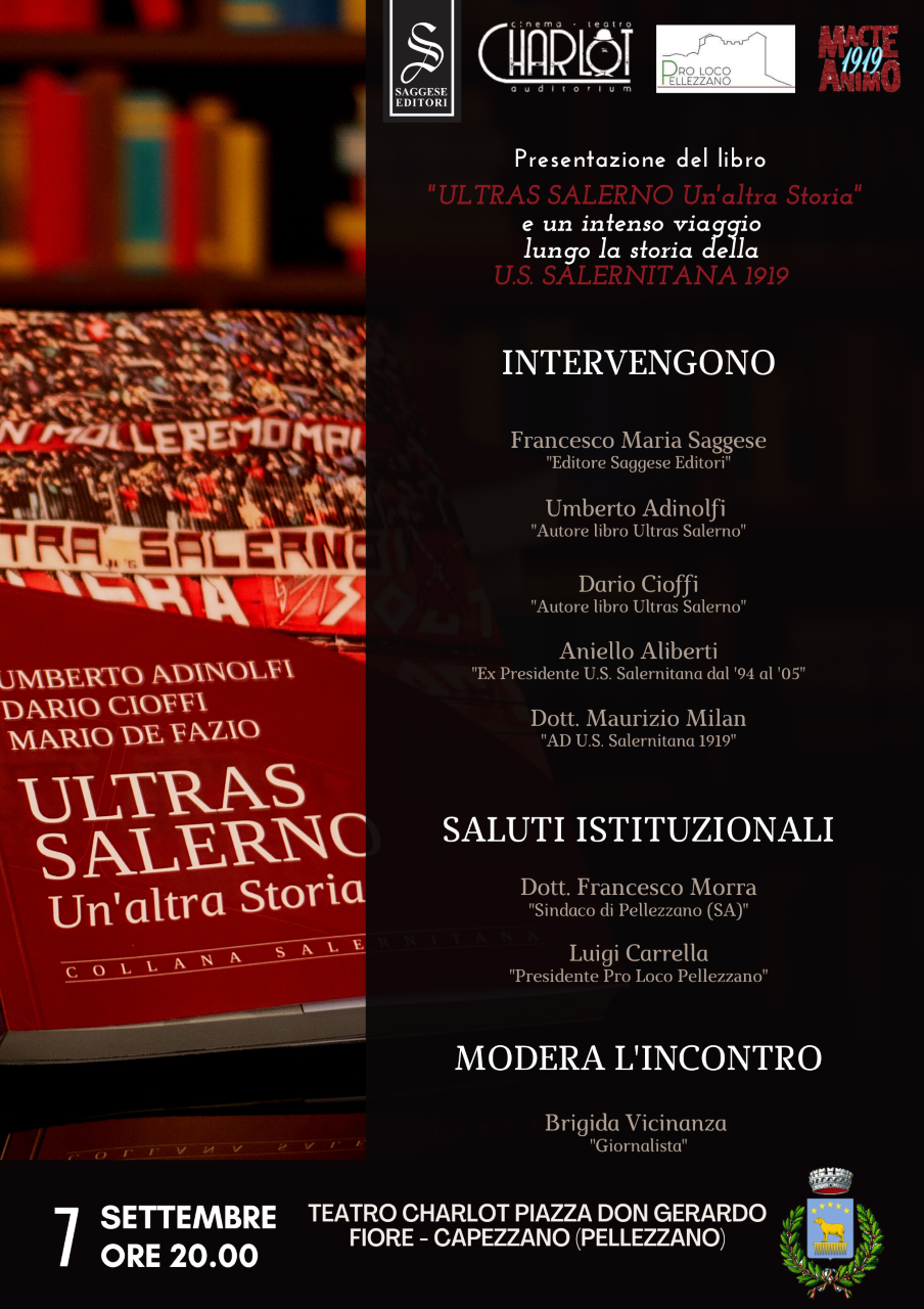 Pellezzano, si presenta il libro “Ultras Salerno, Un’altra storia”