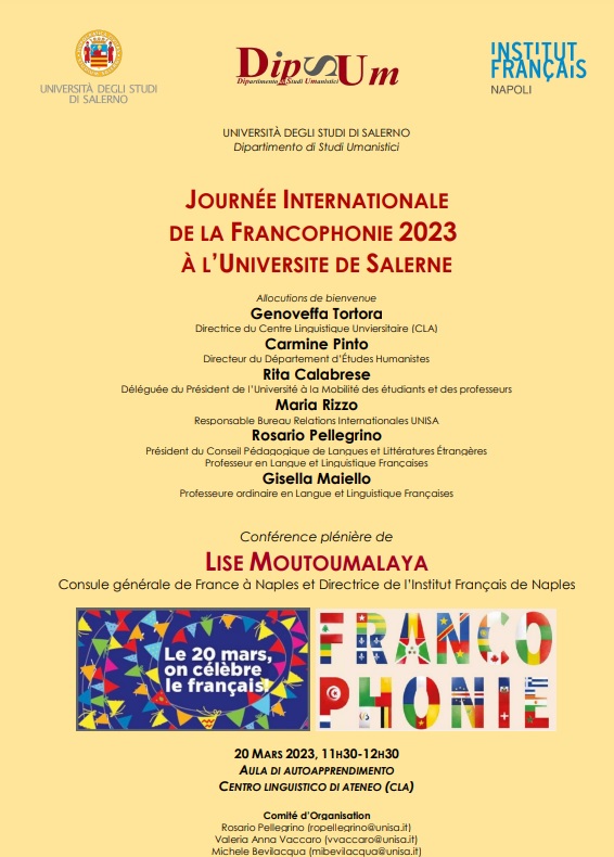 All’Unisa «Journée Internationale de la Francophonie 2023»