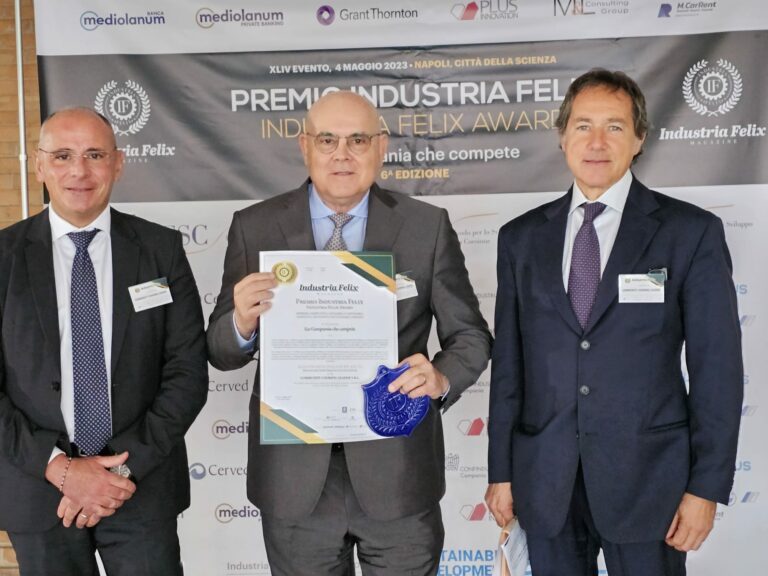 Campania: a Luigi Snichelotto, imprenditore e filantropo, il Premio Industria Felix “La Campania che compete”
