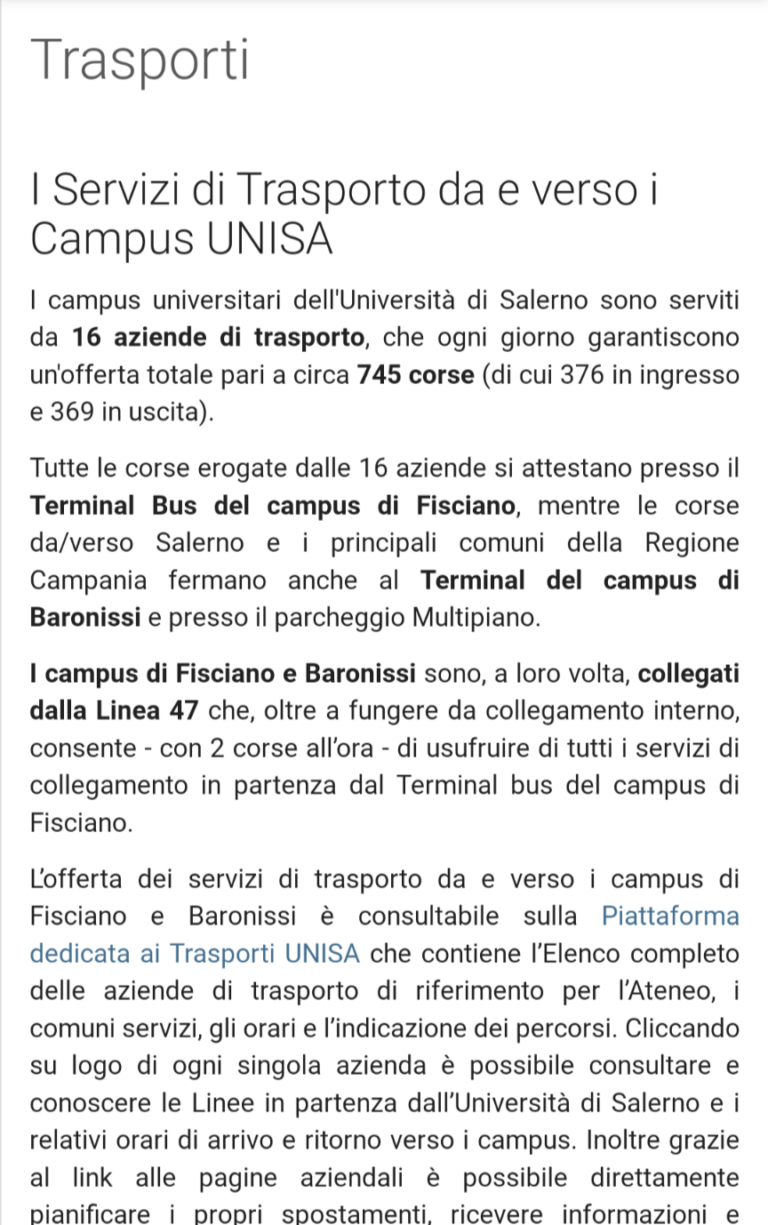 “Vivo a Giffoni, non so come raggiungere il campus di Fisciano e i prof non vogliono sentire ragioni”