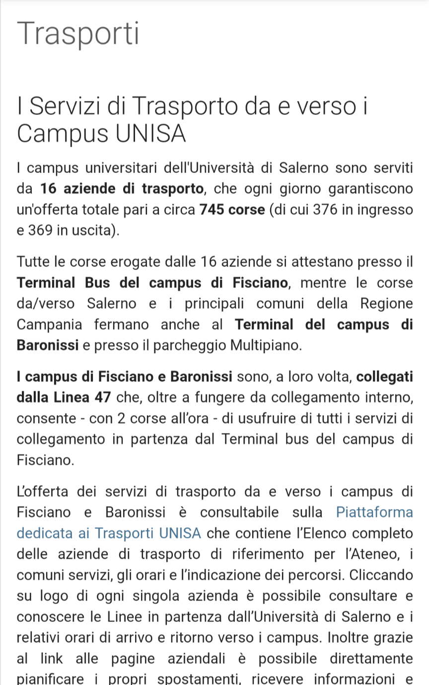 “Vivo a Giffoni, non so come raggiungere il campus di Fisciano e i prof non vogliono sentire ragioni”
