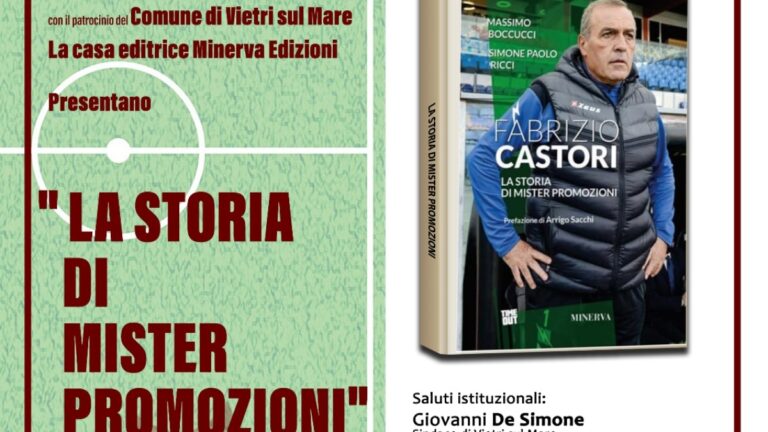 “Fabrizio Castori. La storia di Mister Promozioni”: martedì 7 si presenta il libro a Marina di Vietri