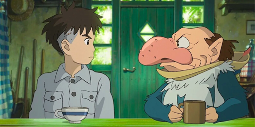 Nella foto i personaggi del film Il Ragazzo e l'airone di Miyazachi, atteso per il 2025