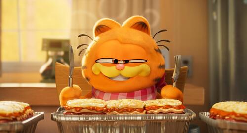 Una immagine tratta dal film di animazione Garfield una missione gustosa